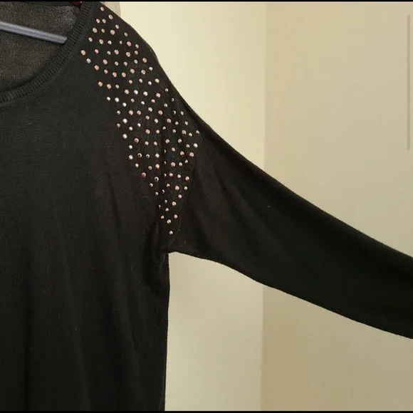 89th & Madison Black & Rose Gold Sweater - Picture 4 of 6